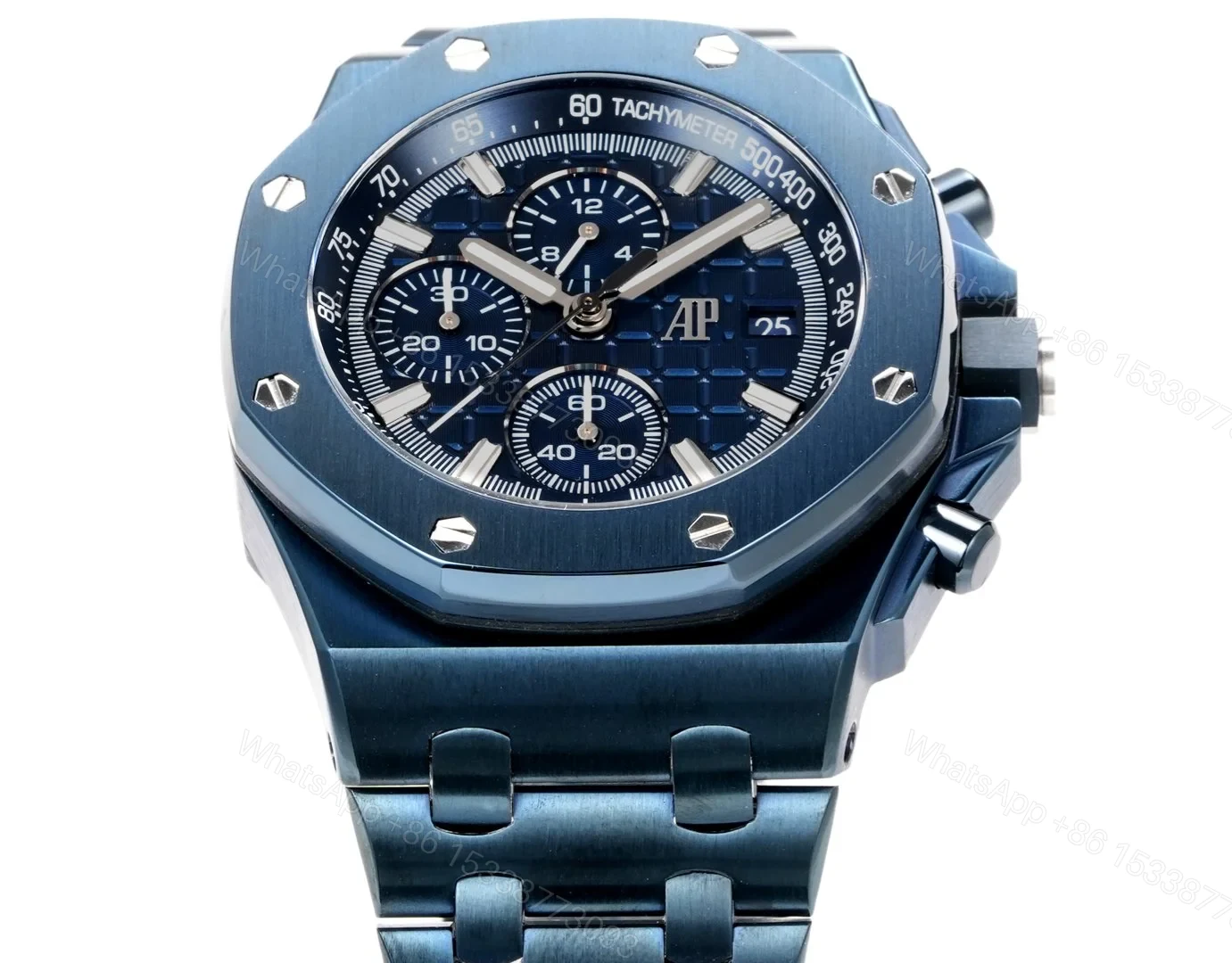 View 3 of Audemars Piguet Royal Oak Offshore Blue Replica 42MM Premium Ceramic-Style Bracelet RG-AP-OFFSHORE-BLUE-42
