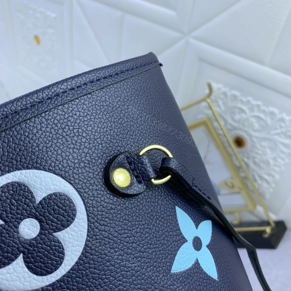 View 5 of Louis Vuitton Neverfull MM Blue 31Cm M46514