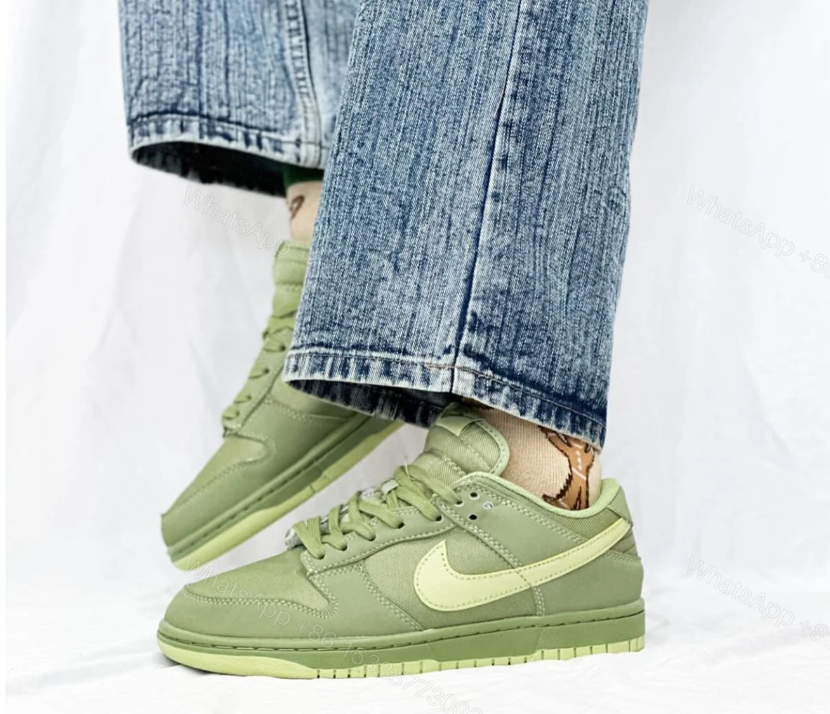 View 5 of FIRST COPY NIKE SB DUNK OIL AURA GREEN FOR MEN