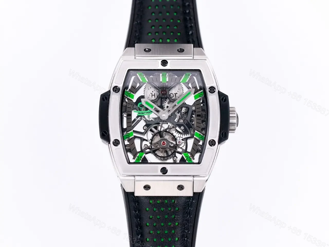 Hublot Masterpiece 906 Tourbillon Watch Custom HUB 9006 Manual Wind Movement 18K Rose Gold/Platinum Plated Steel Case — view 1