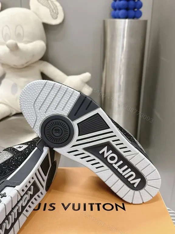 View 5 of Silver Knit LV High-Tops - Luxe Sport Sneaker