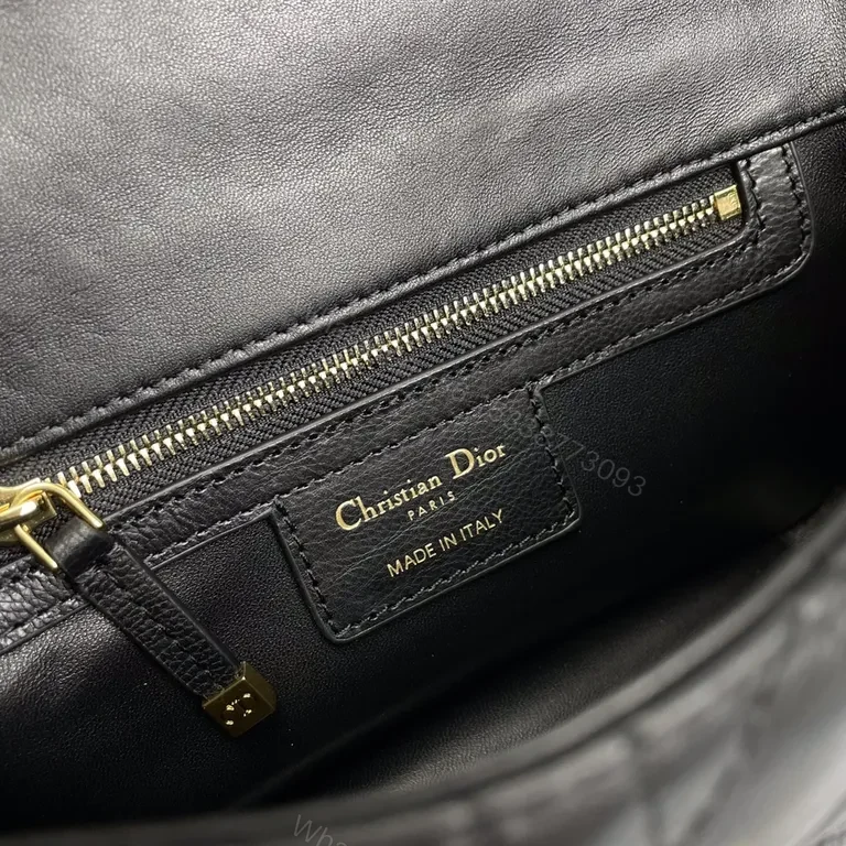 View 6 of Lux Black Quilted Mini Bag with Gold Hardware