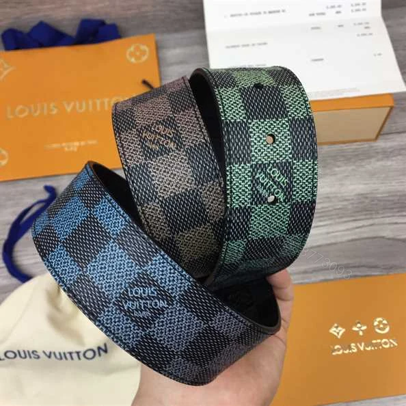 View 9 of LOUIS VUITTON BLUE AND GREEN BELT – B177