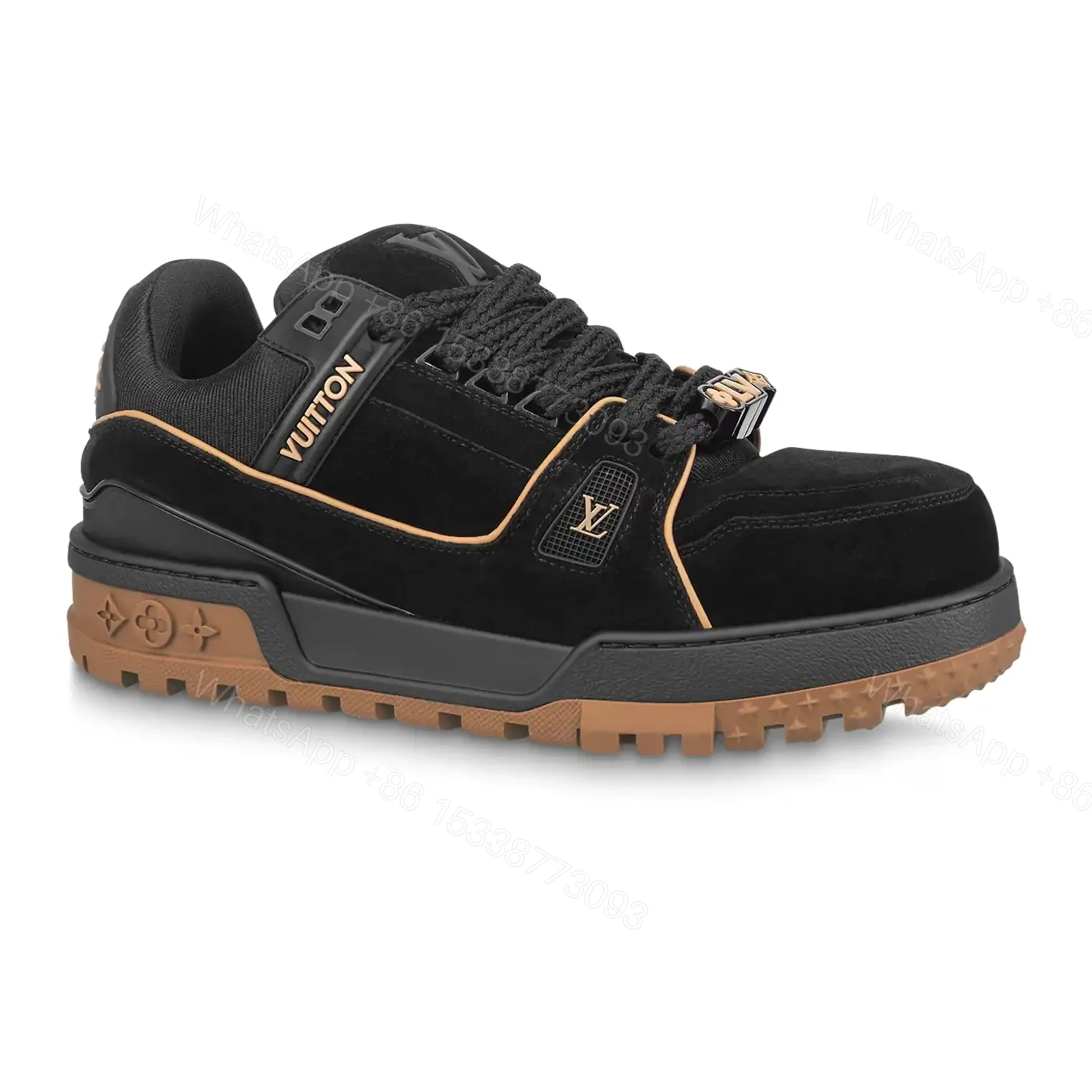 LOUIS VUITTON LV TRAINER MAXI SNEAKERS IN BLACK– LSVT332 — view 1