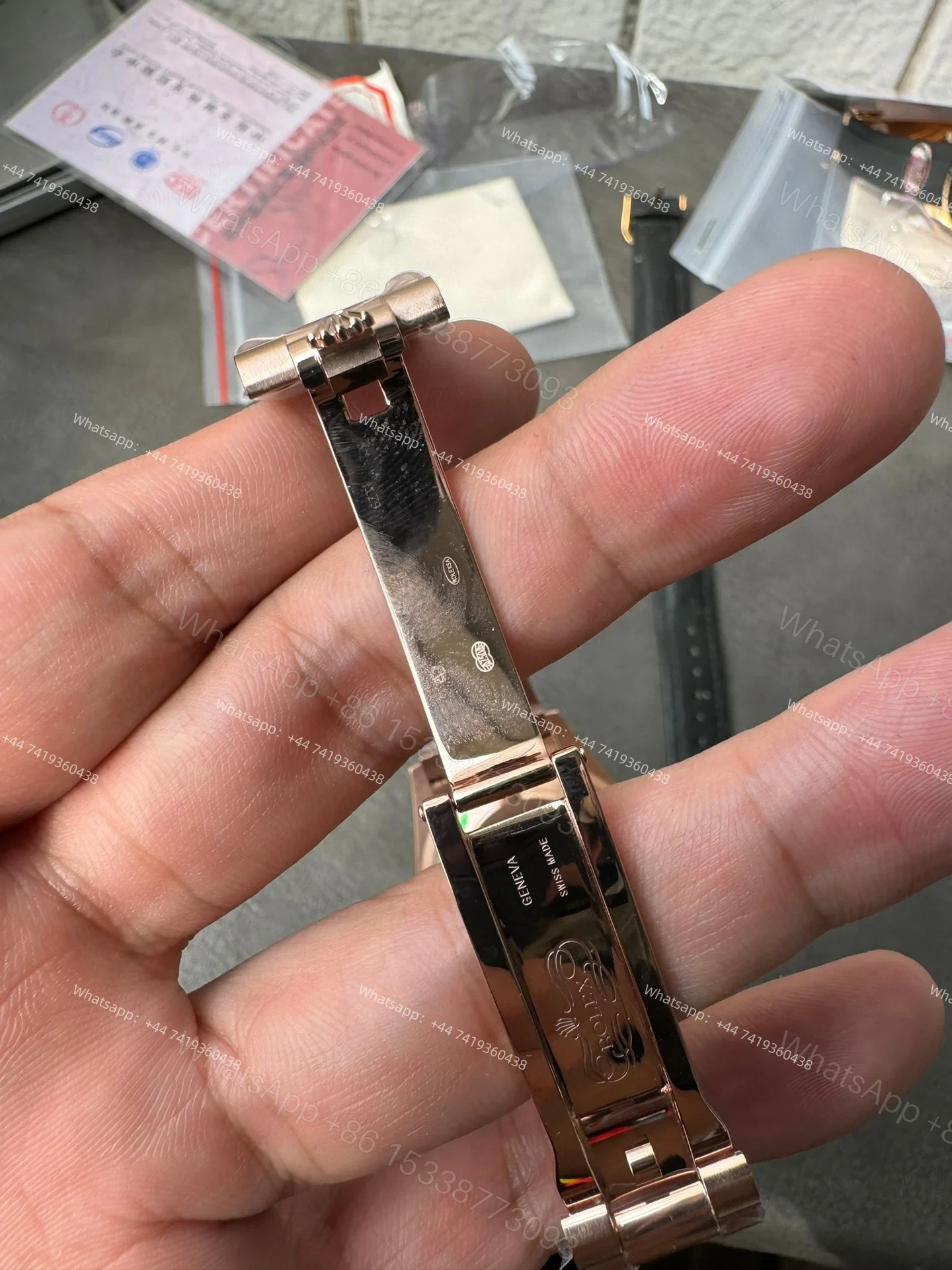 View 9 of Rolex Day-Date M128235-0039 1:1 Replica Moissanite Rainbow Diamond Dial 36MM 3255 Movement Presidential Bracelet Super Clone Watch