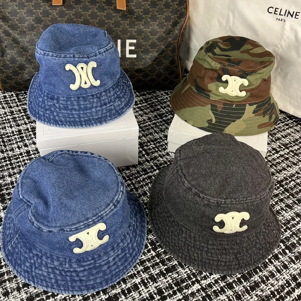 View 5 of Cotton Bucket Hat with Signature Embroidery, Casual Luxe