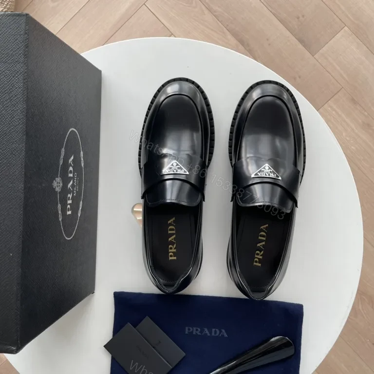 View 7 of Glossy Prada Penny Loafer: All-Day Confidence in Patent Leather