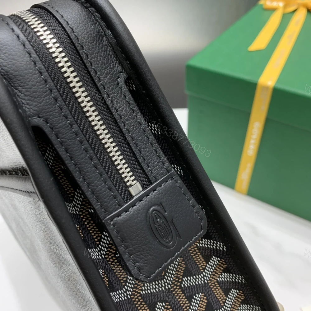 View 4 of 高仿Goyard*JOUVEN1多功能洗漱手拿包黑色小號免檢版