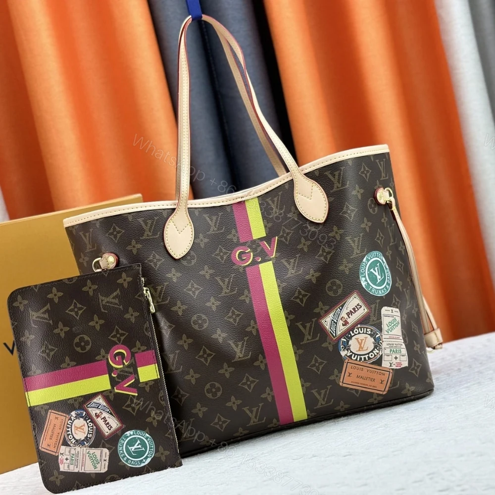 View 2 of Louis Vuitton Sac Neverfull MM Mon Monogram Brown 31Cm P01926