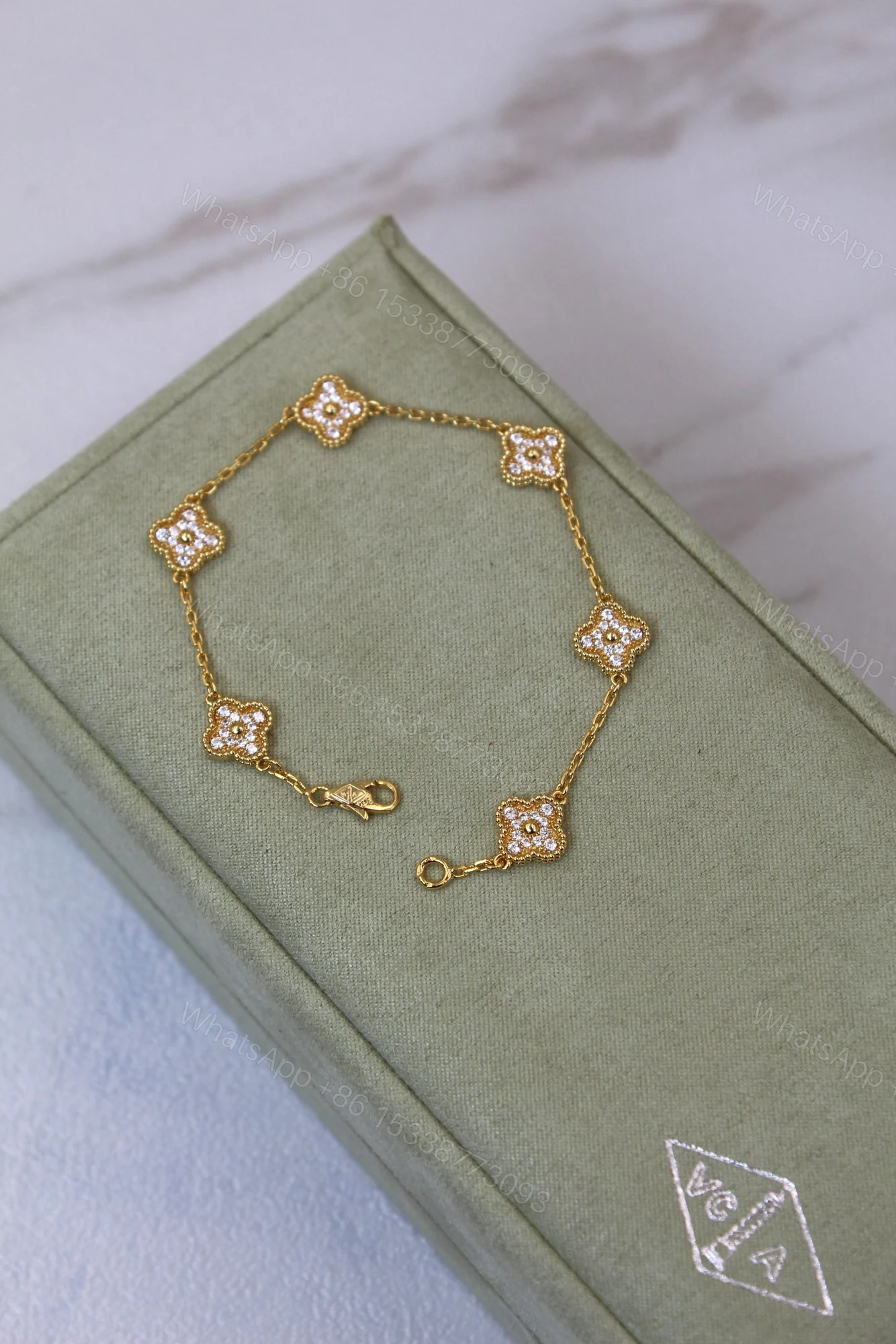 View 2 of Van Cleef Vintage Alhambra Rose Gold Bracelet
