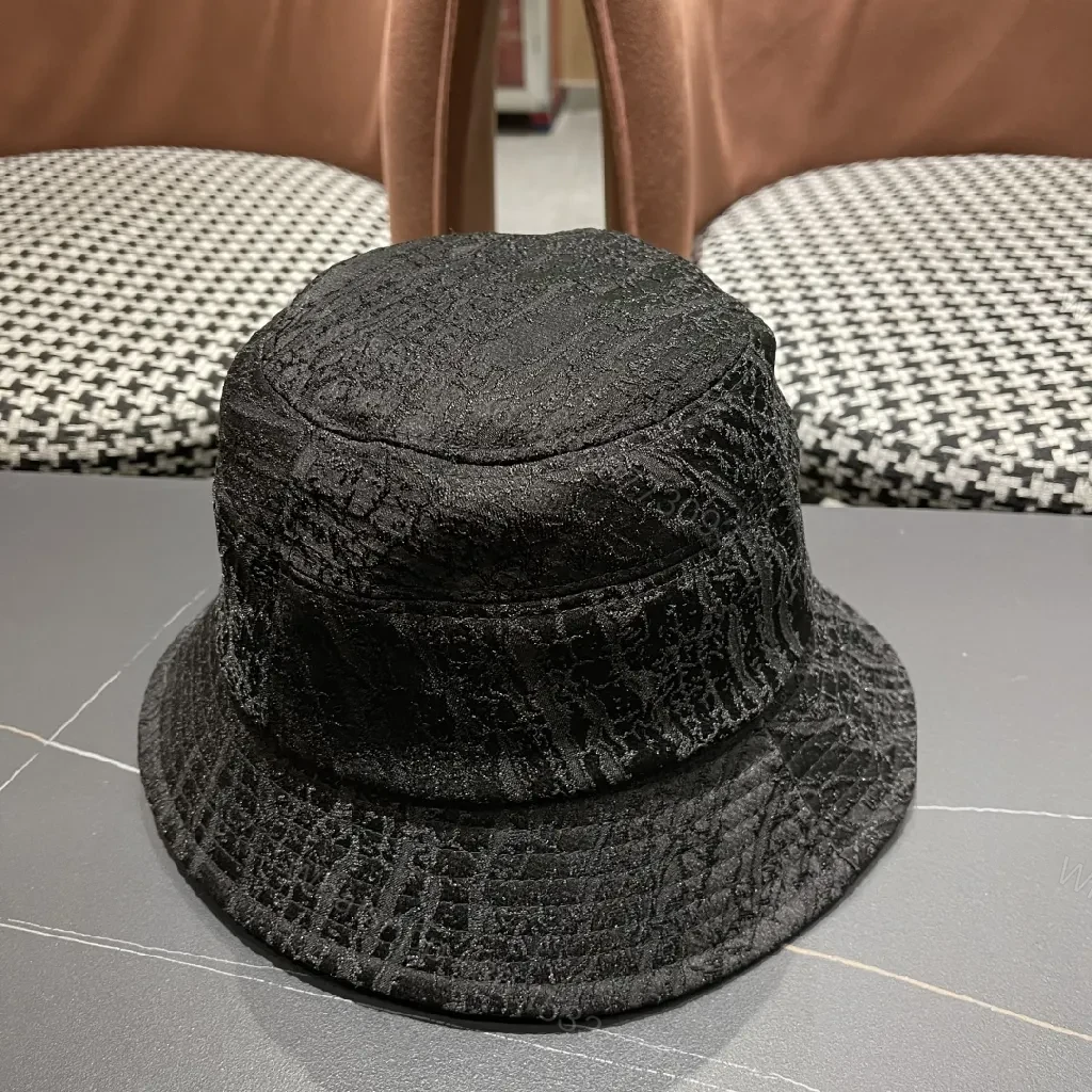 View 5 of Textured Monogram Bucket Hat: Luxe, Unisex, Night-to-Day Accessory