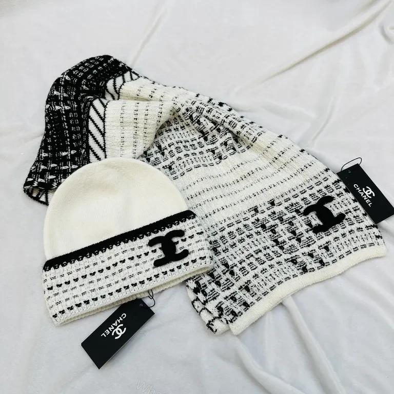 View 7 of Chanel-Inspired Knit Set: Textured Black & White Luxury