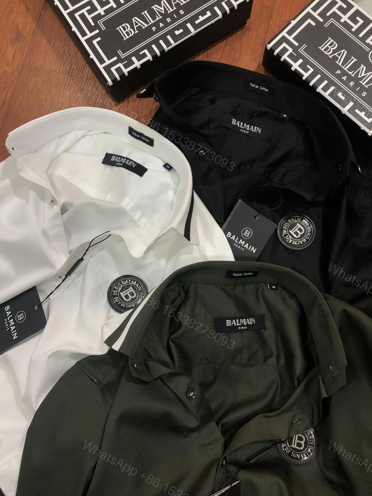 View 19 of First Copy Balmain Paris Premium Original 2025 Shirt for Men