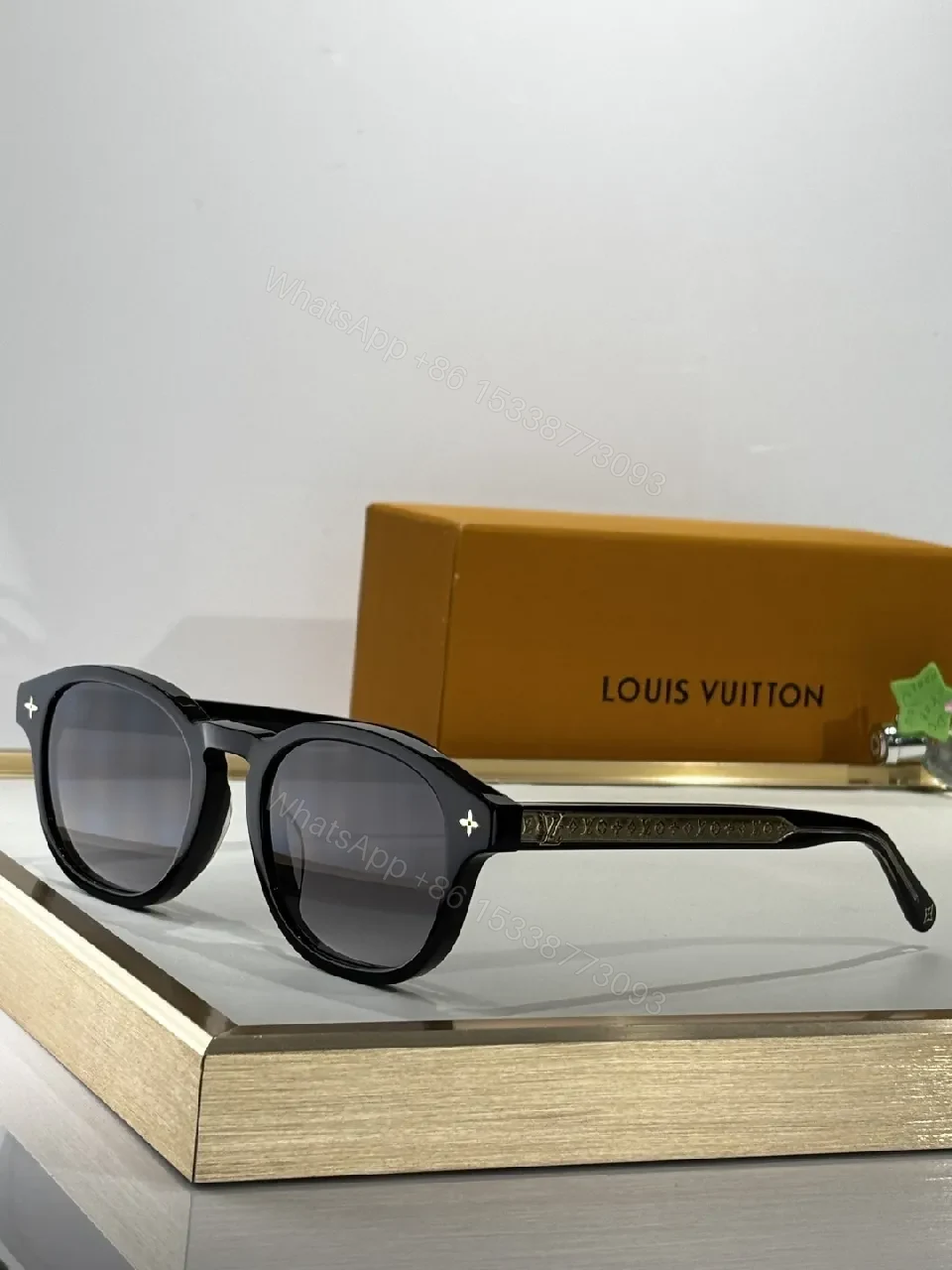 View 2 of Black Acetate Cat-Eye Sunglasses – Luxury-Style UV Lenses