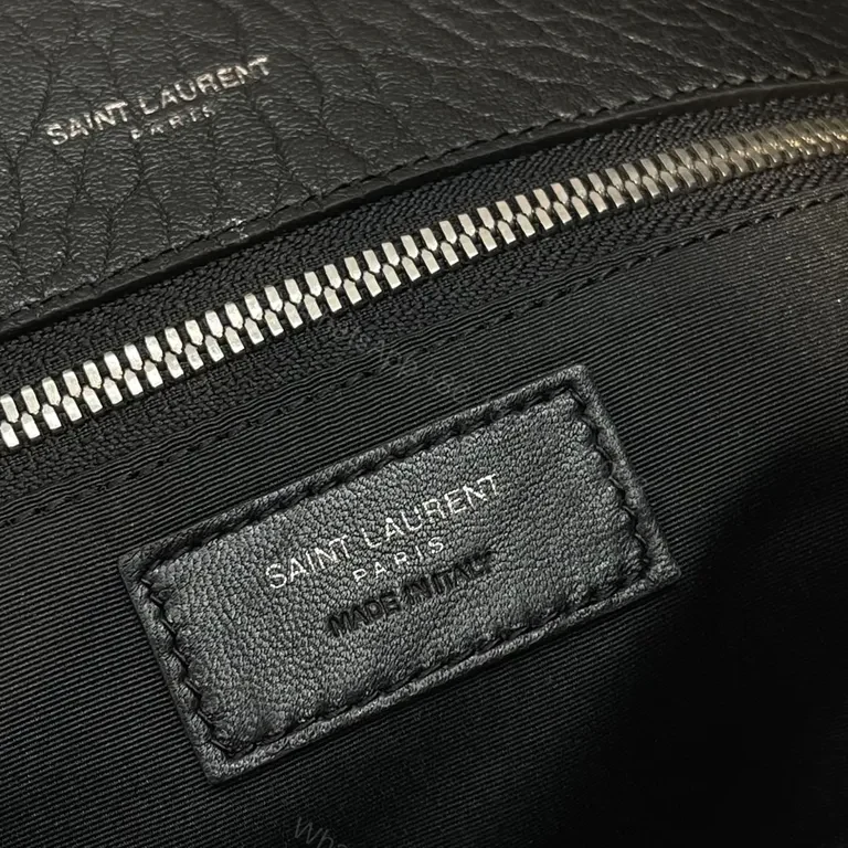 View 5 of Pebble Leather YSL-Inspired Shoulder Bag â€” Structured, Luxe