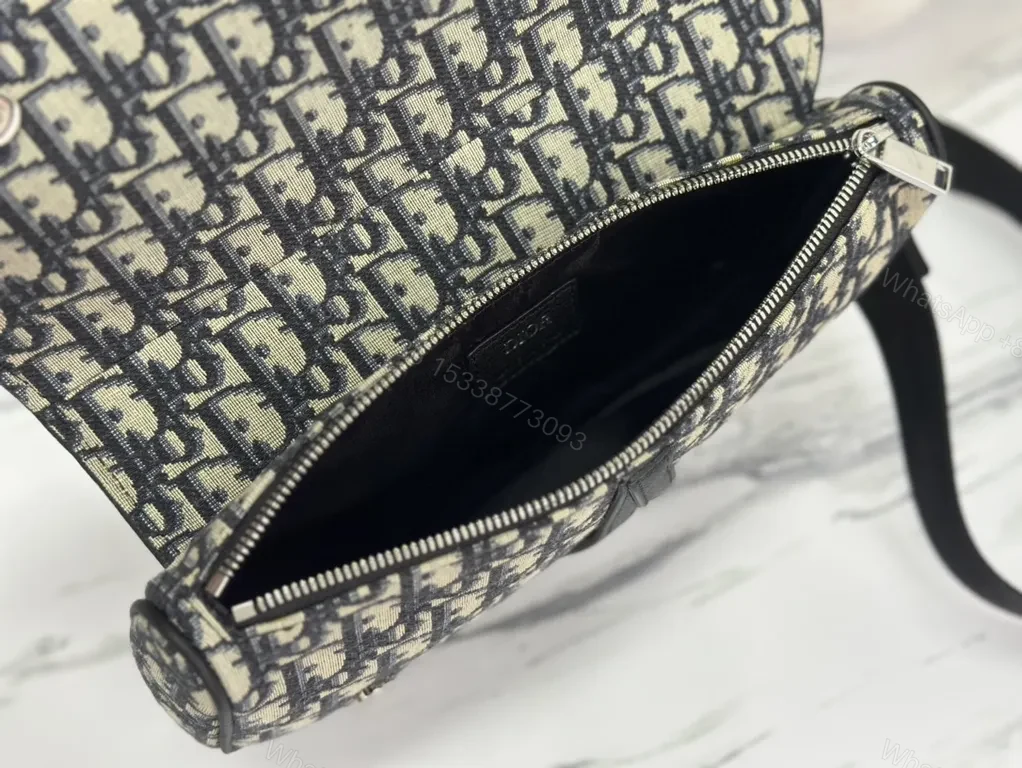View 8 of Dior Monogram Saddle Bag: Textured Daily Chic