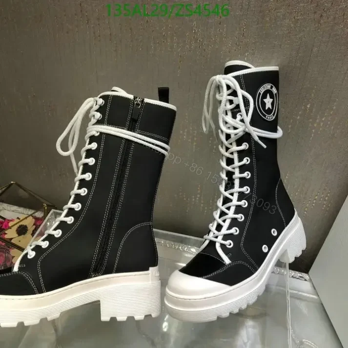 View 2 of Christian Dior canvas boots Replica for women TS5525