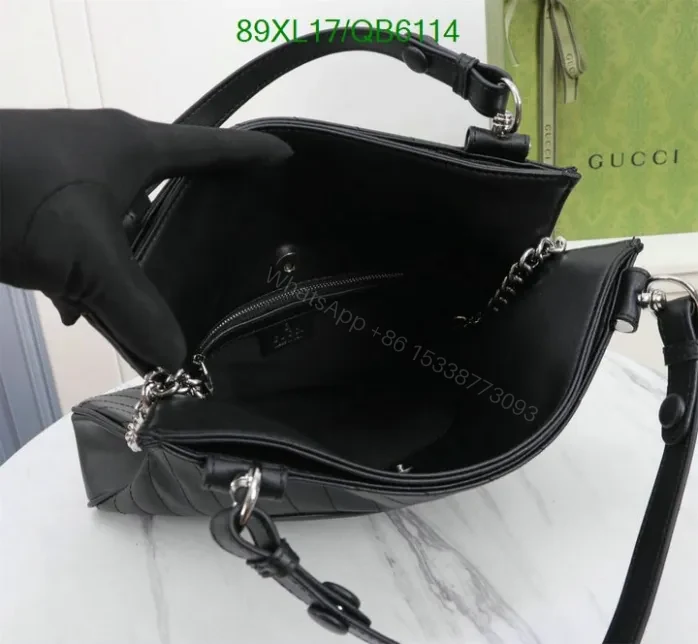 View 12 of Gucci Knockoff Brown Blondie Small Shoulder Bag QB61144 – Iconic Interlocking G Design
