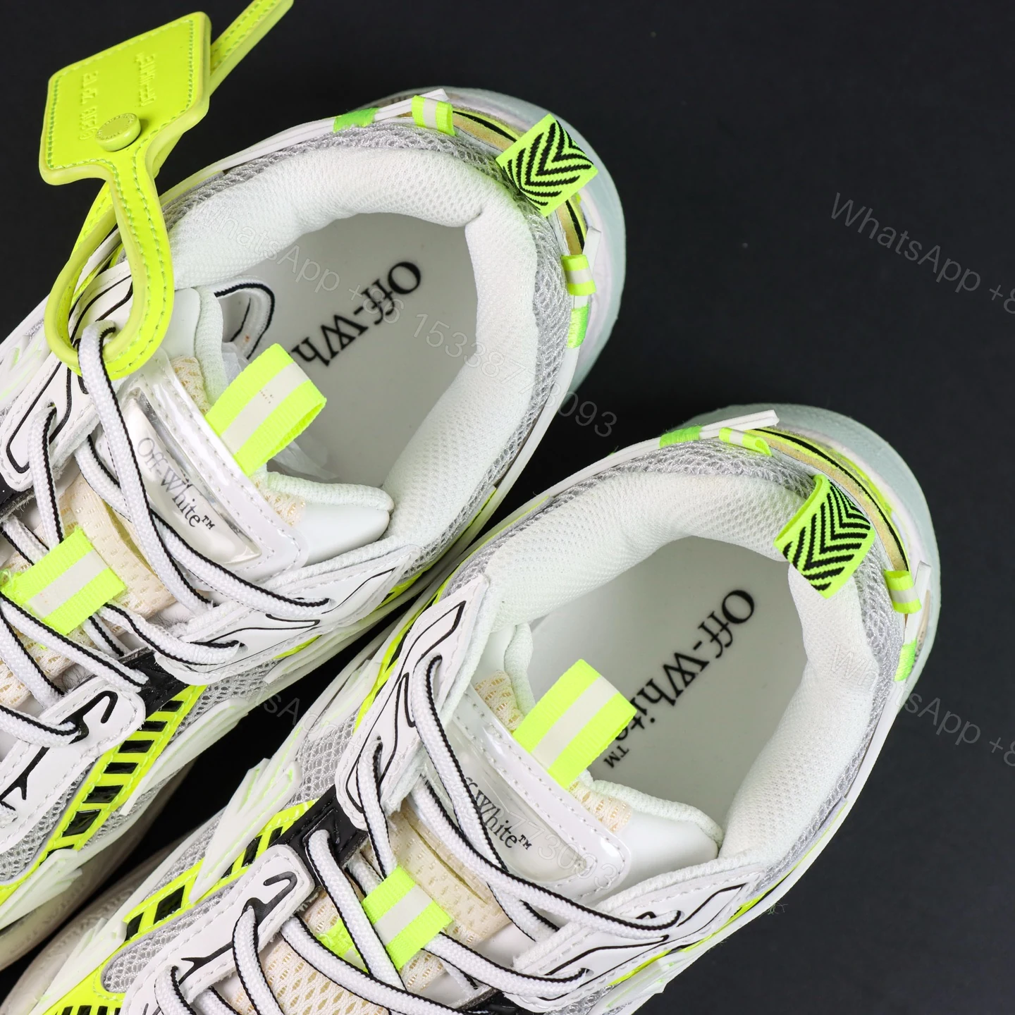 View 5 of Off White Be Right Back Neon Green Reps