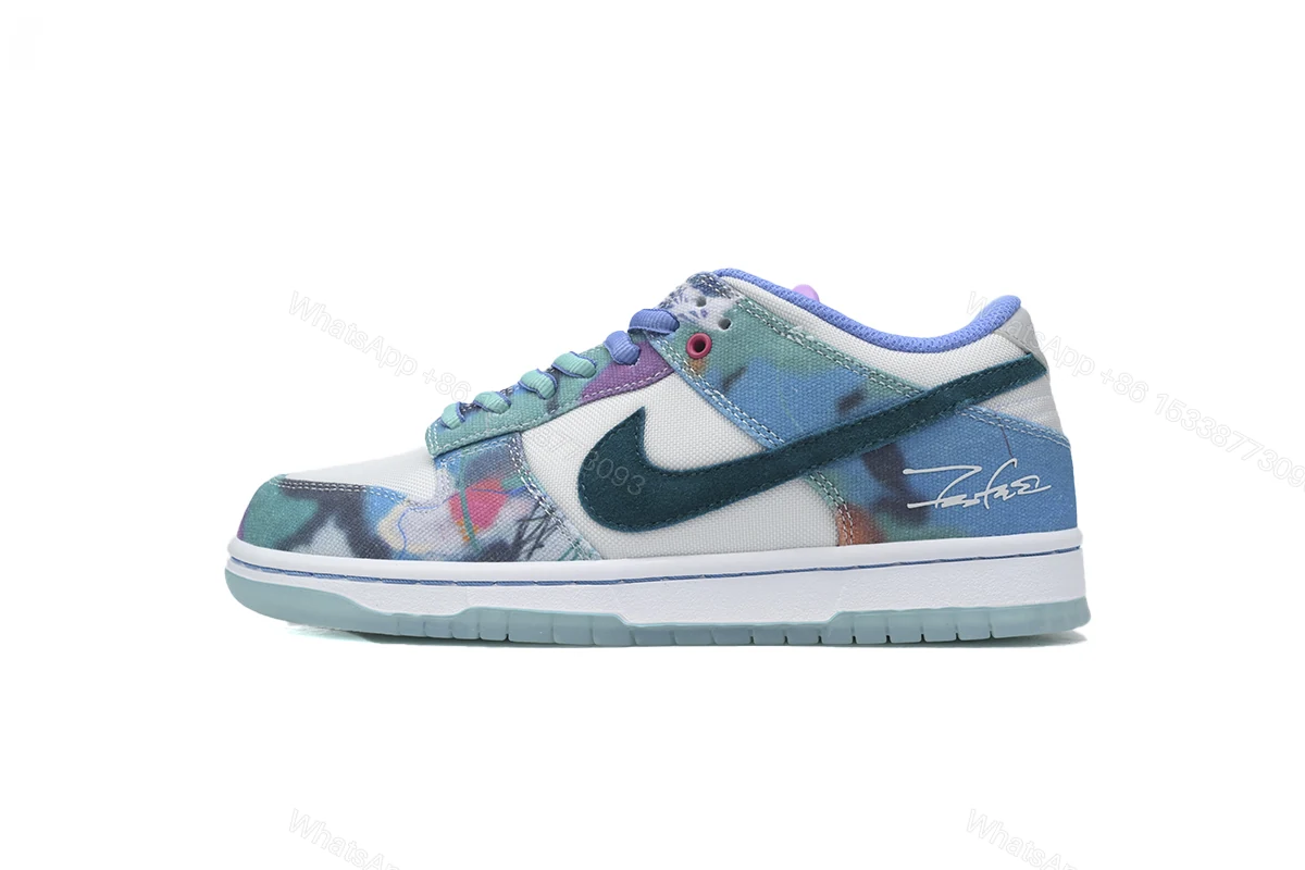 View 9 of The Futura Laboratories x Nike SB Dunk Low Releases HF6061-400