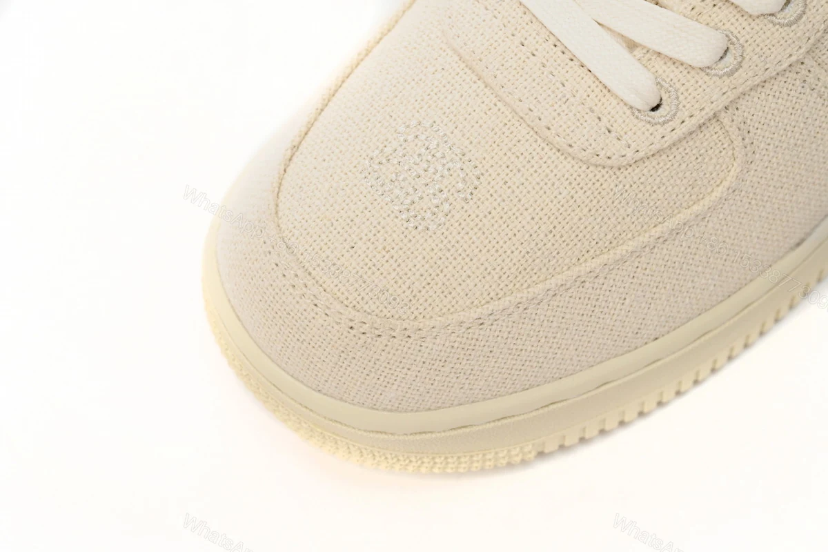 View 8 of Stussy x Nike Air Force 1 Low “Fossil Stone” CZ9084-200