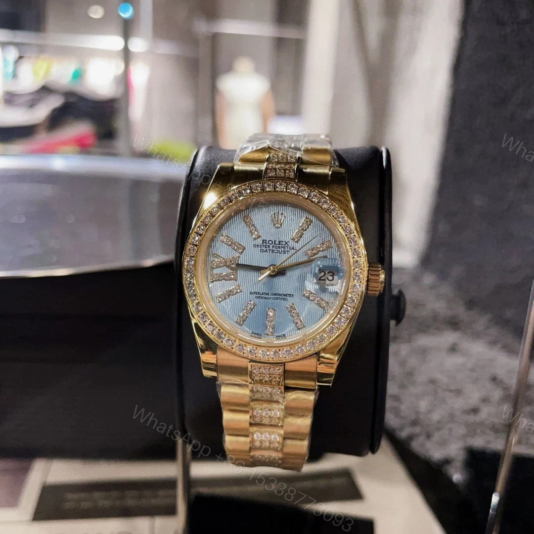 View 7 of Rolex Lady Datejust 28 Cornflower Blue Dial Gold 18K 28Mm 279138Blsrdp