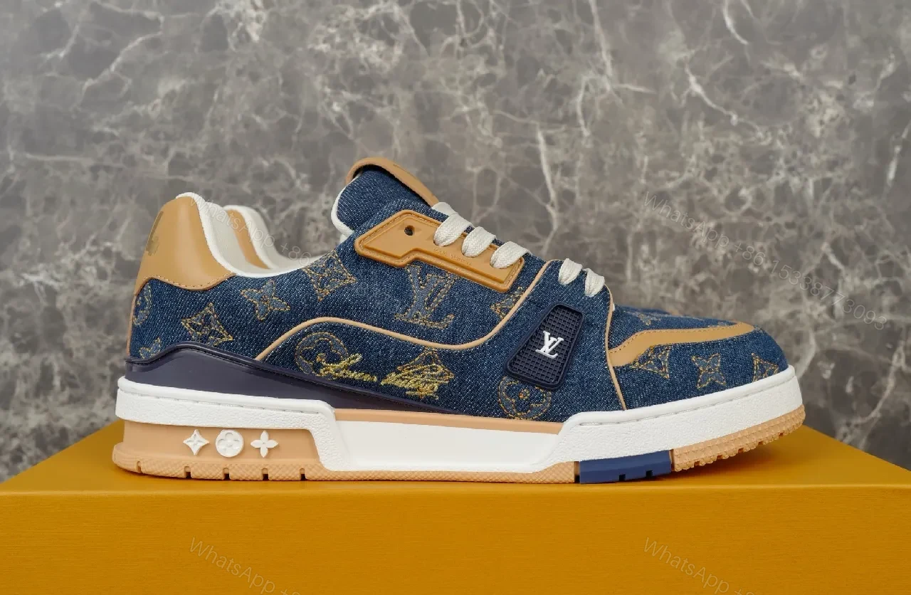 View 5 of Denim-Luxe Monogram High-Tops: All-Day Comfort Sneakers