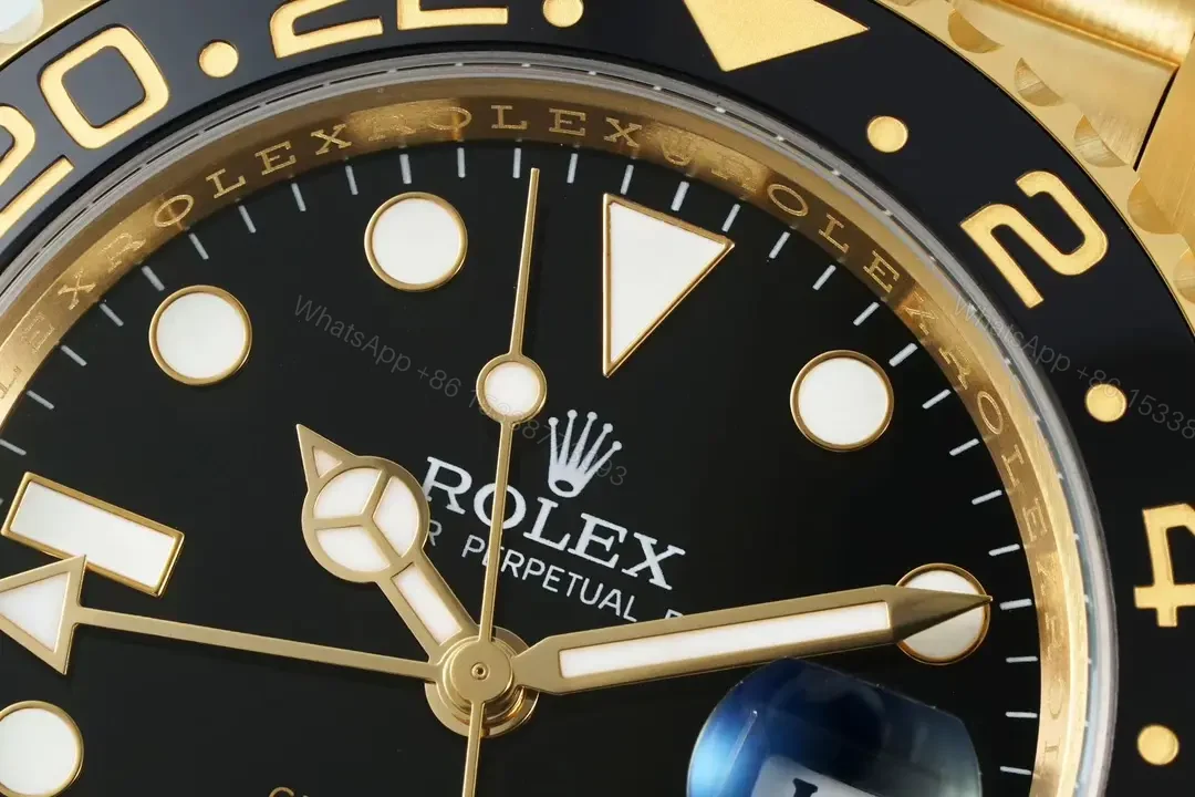 View 4 of Rolex GMT-Master II Green & Black Ceramic Yellow Gold Jubilee 40MM Premium 126718GRNR-0001