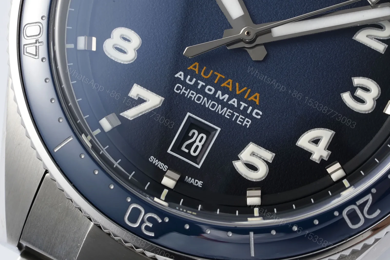 View 6 of XF Factory Tag Heuer Aquaracer Professional 300 Blue Dial Stainless Steel Automatic Watch