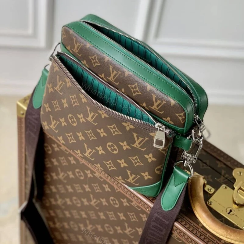 View 2 of Louis Vuitton Trio Messenger Bag Green 25Cm M12766