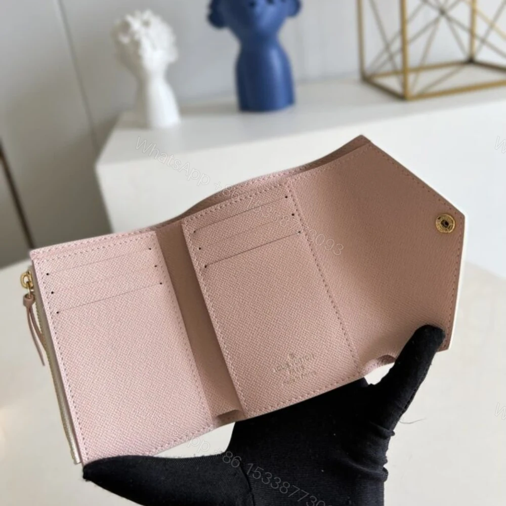 View 5 of Louis Vuitton Victorine Wallet Rose Ballerine Pink 12Cm N64022