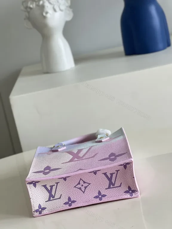 View 4 of Pastel Gradient Mini Handbag: Luxe LV-Style, Compact Chic