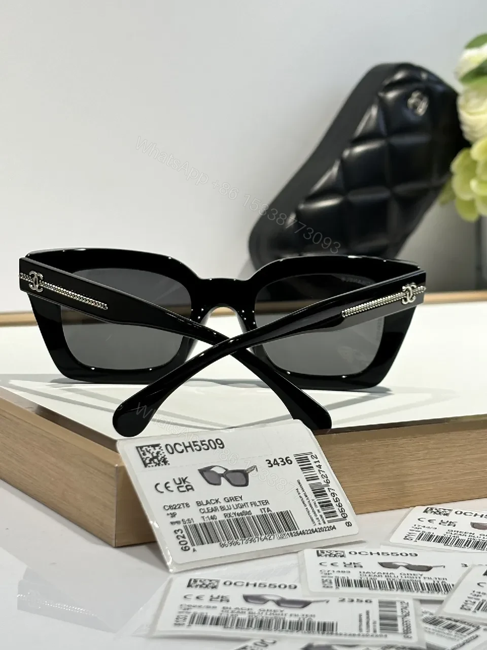 View 9 of Bold Blocky Sunglasses: Modern Chic with Signature Detailing