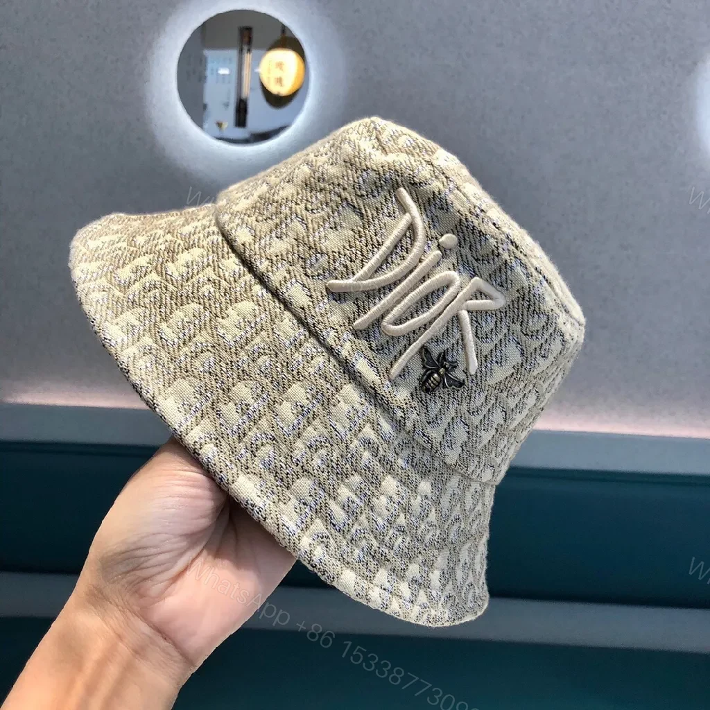 View 4 of Textured Monogram Bucket Hat: Jacquard Detail, Unisex Style