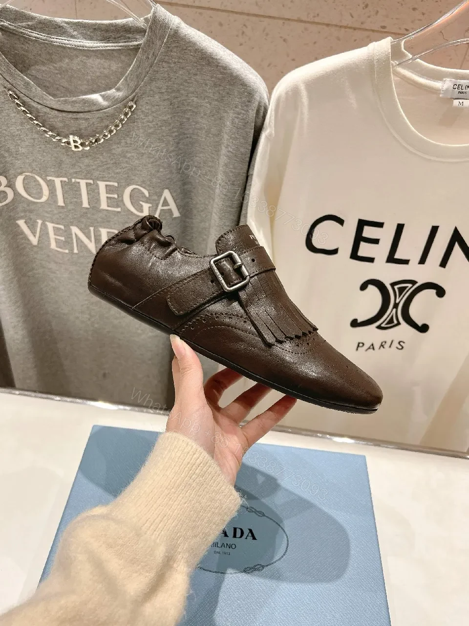 View 6 of Patterned Leather Penny Loafers with Fringe Detail – Everyday Luxury