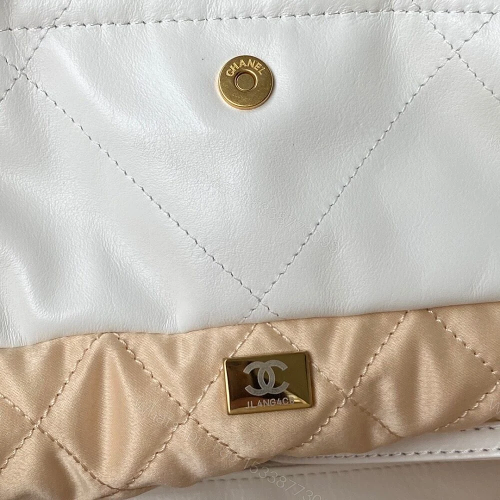 View 7 of Chanel 22 Handbag White 42Cm AS3261