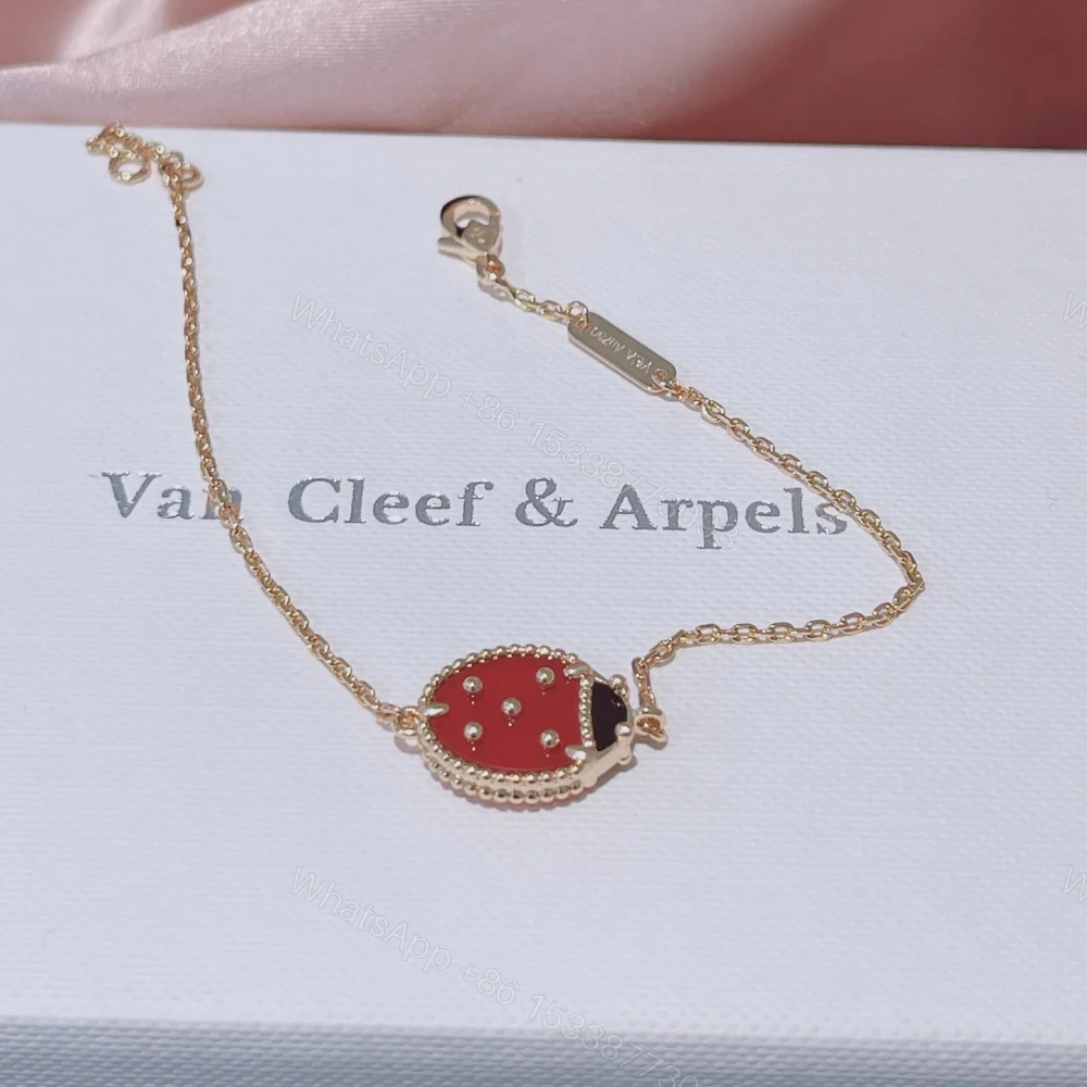 View 2 of 高仿首飾VanCleef&Arpels*RP7R000瓢蟲玫瑰金手鏈