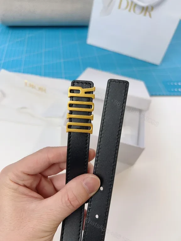 View 2 of Elegant Black Leather Belt with Gold Buckle â€” Minimalist Designer Flair
