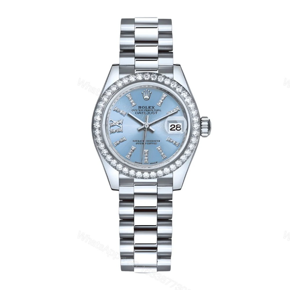 Rolex Lady Datejust 28 Ice Blue Dial Platinum Diamond 28Mm 279136Iblsrdp — view 1