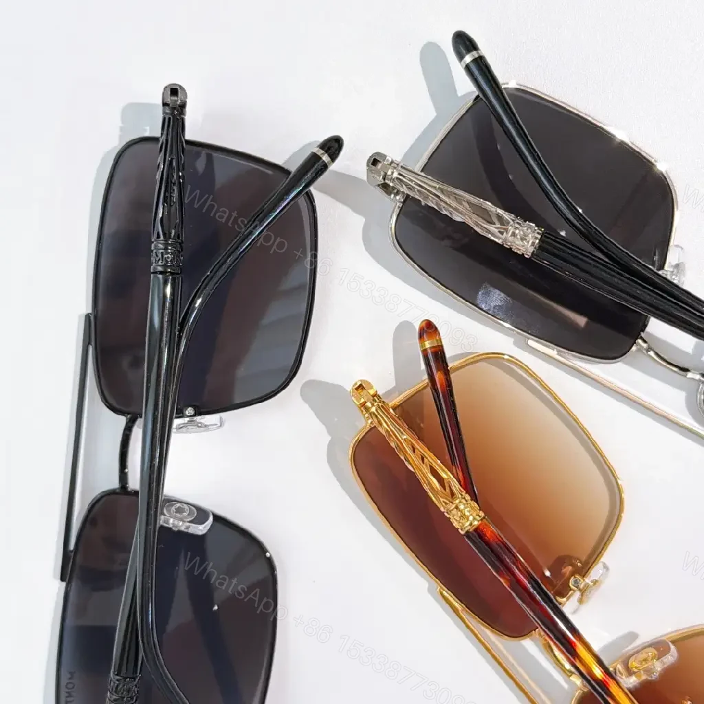 View 5 of Gunmetal Minimalist Sunglasses, Polarized, Modern Square Frame