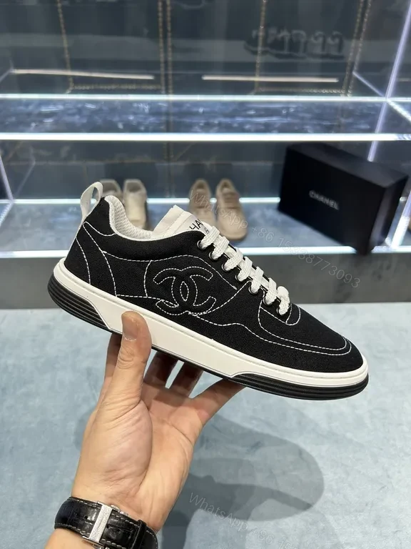 View 8 of Black & White Chanel-Style Low-Top Sneakers: Everyday Luxury
