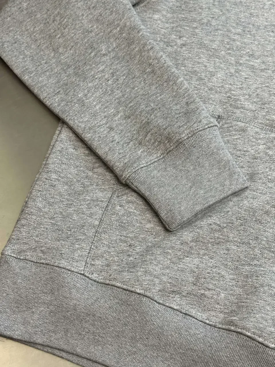 View 9 of Grey Premium Knit Hoodie: Luxe Everyday Comfort