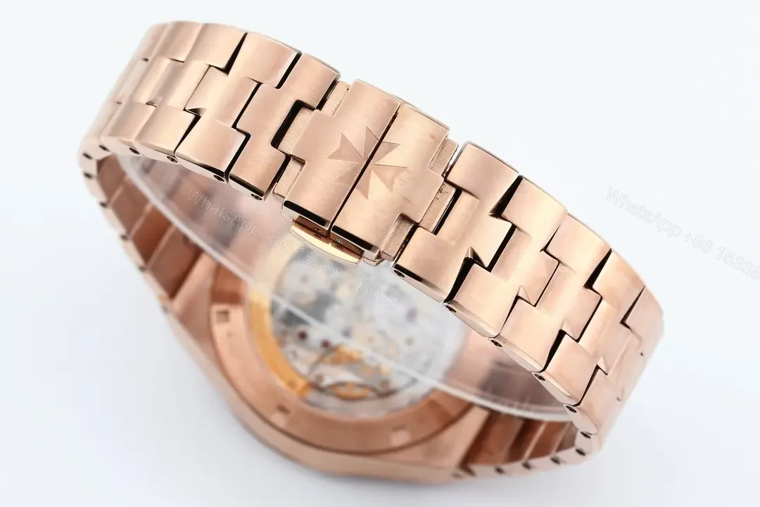 View 9 of PPF Factory Vacheron Constantin Overseas Tourbillon – Rose Gold Case, Blue Dial, Black Leather Strap, Automatic Watch