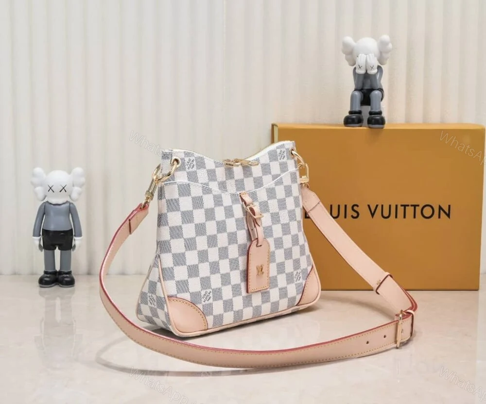View 3 of Louis Vuitton Odéon Shoulder Bag Damier Azur 26Cm