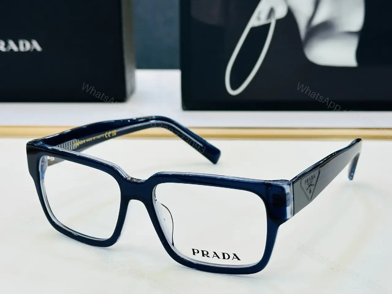 View 4 of Bold Frame Black Acetate Minimalist Luxury Eyewear