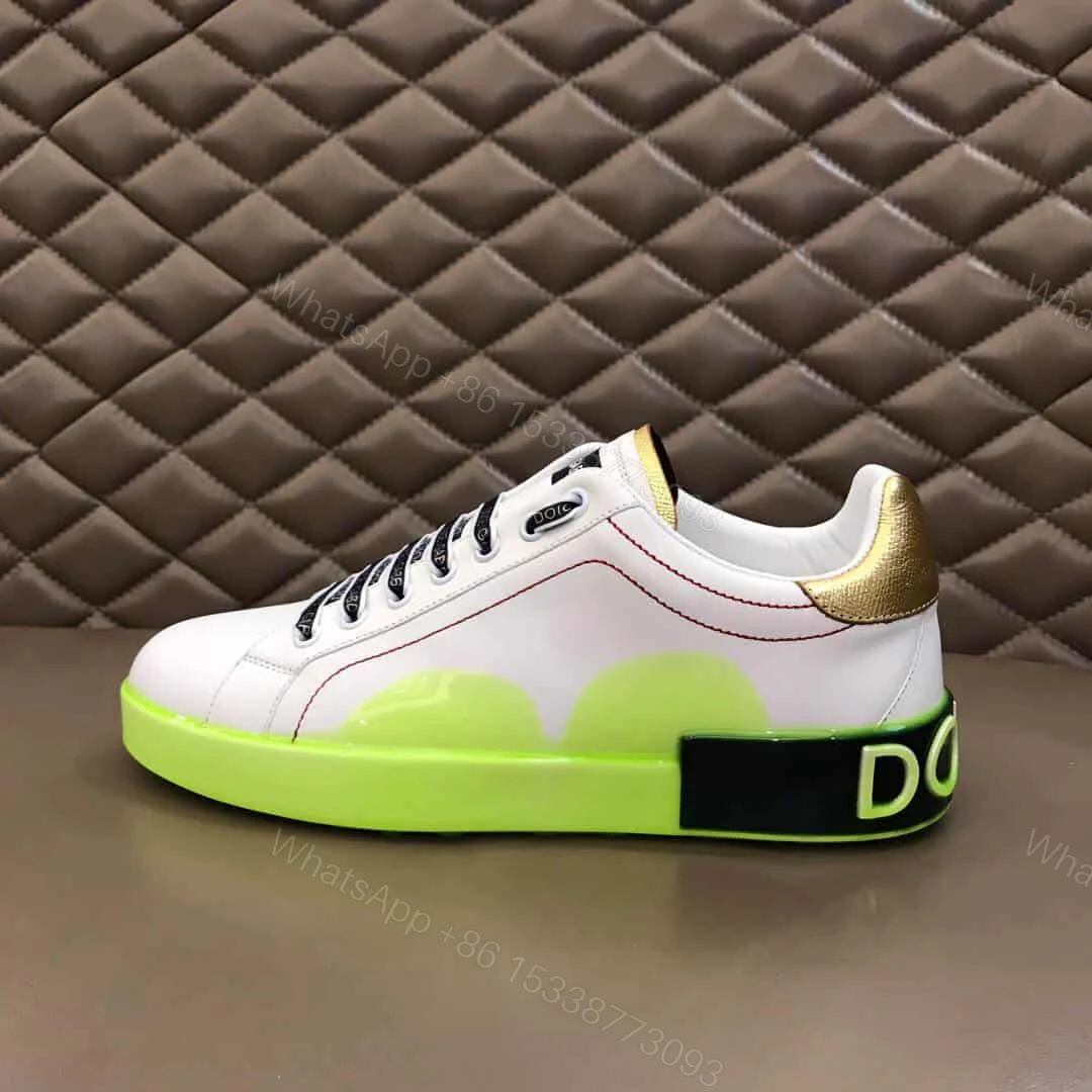 View 2 of DOLCE & GABBANA PORTOFINO MELT SNEAKERS IN PRINTED NAPPA CALFSKIN – DG17