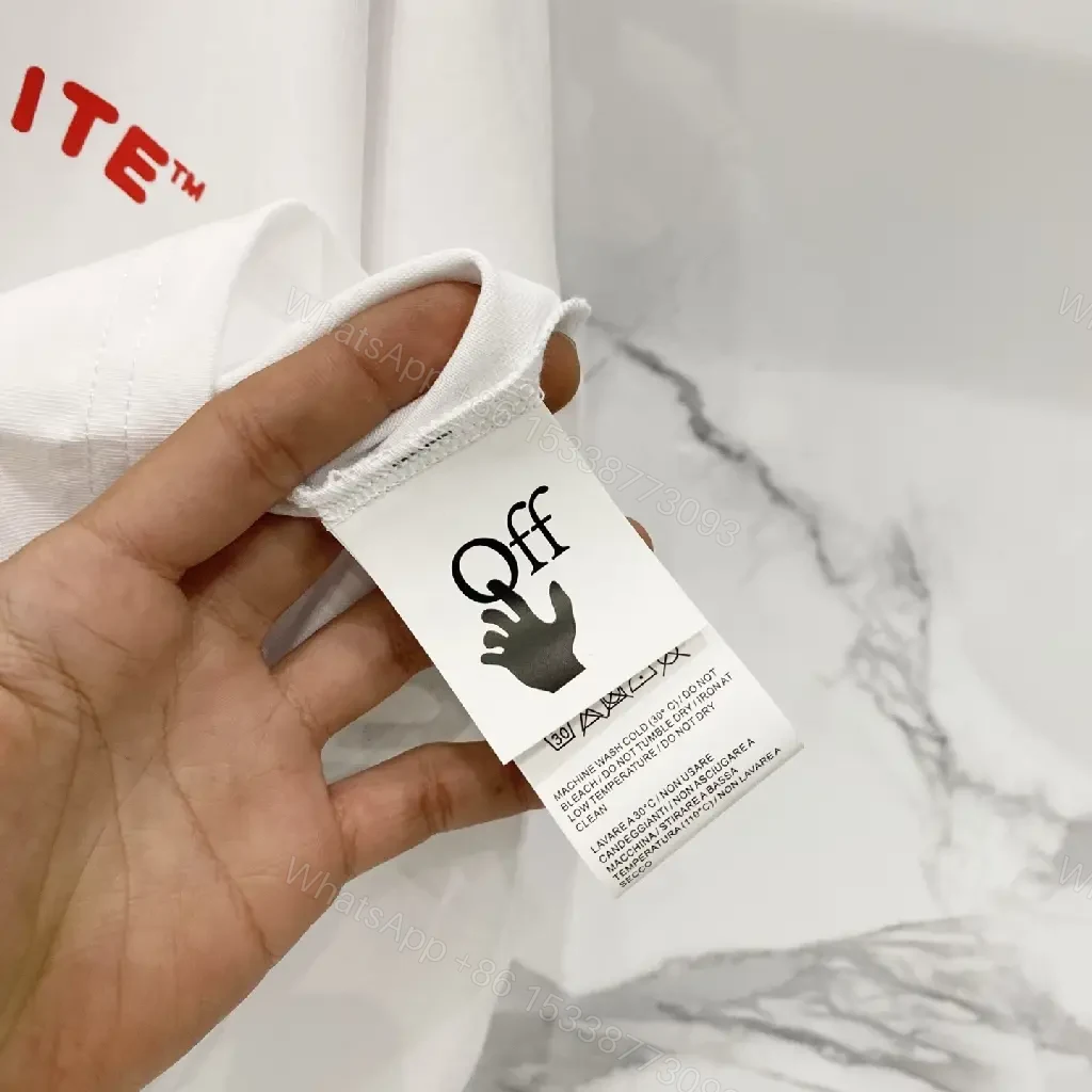 View 9 of Off-White Inspired Off-White Arc Minimalist Cotton Tee