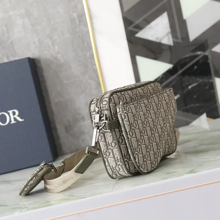 View 7 of Patterned Dior-Influenced Small Crossbody: Luxe Texture & Practicality