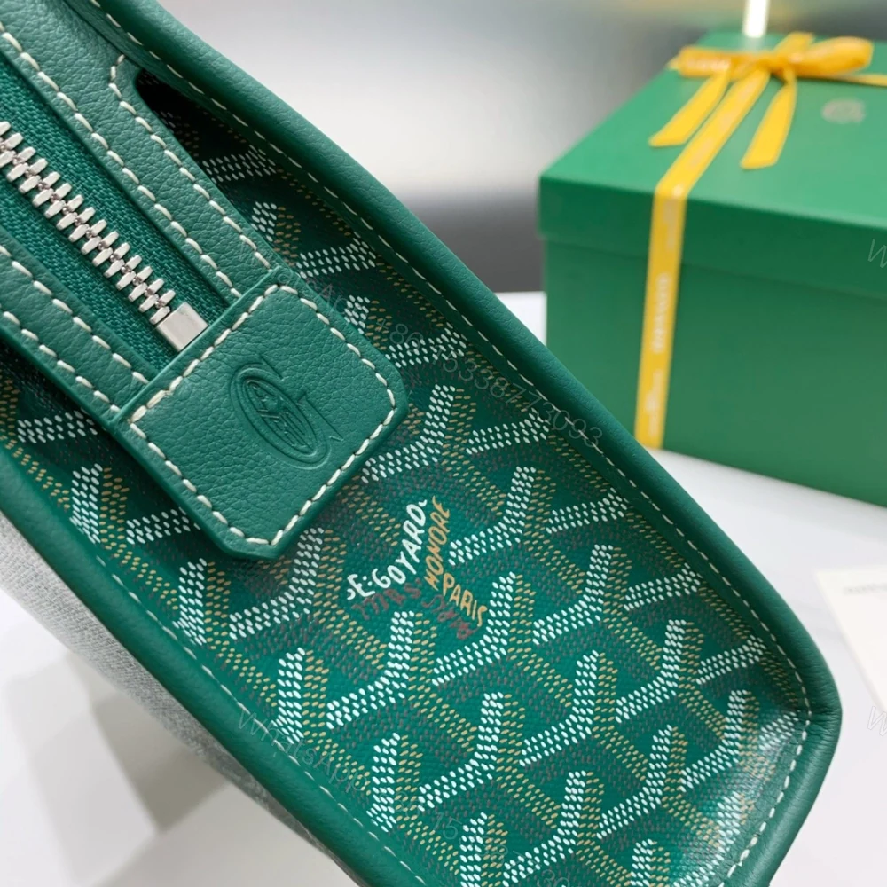View 3 of 高仿Goyard*JOUVEM5多功能洗漱手拿包綠色大號免檢版