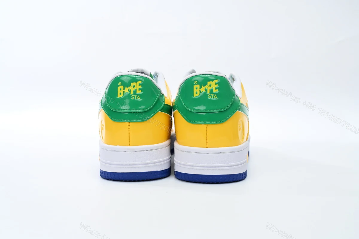 View 3 of Cheap Fake Bape Sta Low Black Yellow Green Orchid 1180 191 004 A